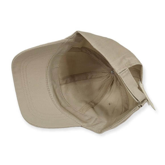 New Plain light brown unisex Snapback cap hat - Picture 3 of 4